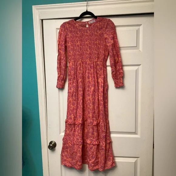 💥PRICE DROP💥 Peach Carnation Isabel Dress - Picture 4 of 8